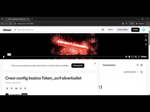 crear config basica token scrf silverbullet