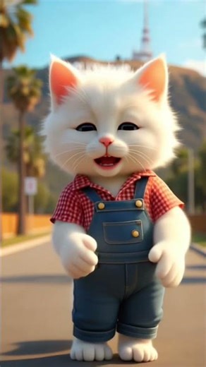 Overalls kitten has the sweetest expressions 💕 #cat