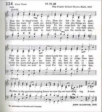 Now the Laborer's Task is O'er (Pax)