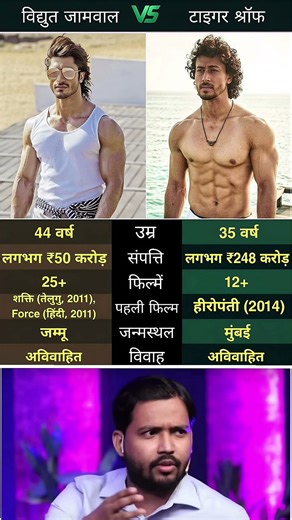 Tiger Shroff vs Vidyut Jamwal ⚔️ Bollywood का सबसे Dangerous Fighter कौन?#tigershroff #vidyutjammwal