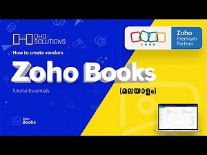 How to create vendors | Tutorial Essentials | Zoho Books Malayalam | Zoho