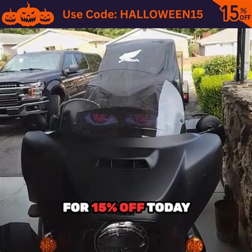 ️ Halloween Special – use code HALLOWEEN15 for an EXTRA 15% OFF your entire order   Fits ALL cars, bikes & trucks.  No tricks: easy install, no tools needed.  Scary good savings – shop now! SHOP NOW: https://motoglowup.com/products/moto-eyes-animated-moto-eyes | Moto Glow Up | Facebook