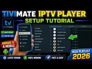 Free Iptv M3u Playlist July, 2026 | Watch 1706+ Live Channel All Any Devices | Tivimate Iptv Player
