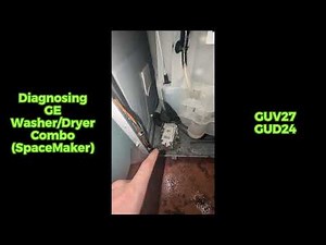 DIAGNOSING A GE WASHER/DRYER COMBO 🧺 SPACEMAKER NOT DRAINING, DRAIN, BOARD, WATER, APPLIANCE REPAIR