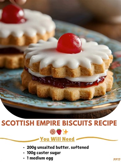 3.9K views · 17 reactions | Scottish  Empire Biscuits Recipe ✨ A...