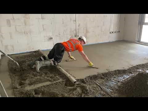 How MFS install a traditional 1:4 Cement Sand Screed
