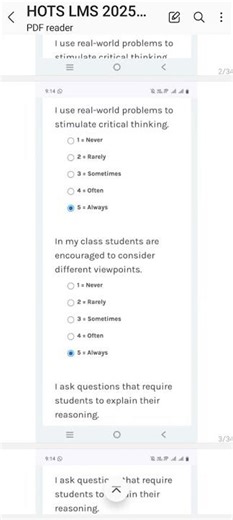 2.2 Activity | HOTS Training Module 2 Complete Solution | Higher Order Thinking Skills