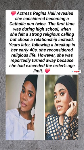Regina Hall Almost Became a Nun—TWICE! 😱 Here’s Why #shorts #viral #story