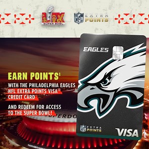 20K views · 164 reactions | Get rewarded¹ on and off the field with the Philadelphia Eagles Extra Points Visa® Credit Card. Redeem points for exclusive NFL events, player meet and greets, gift cards and more. | NFL | Facebook
