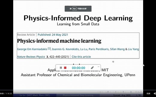 Physics-Informed Deep learning(物理信息深度学习）