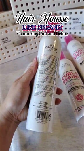 Luxe Organix Curl and Define Hair Mousse | Lightweight Styling for Curls