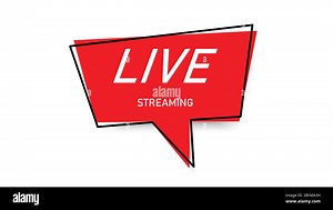 Live streaming logo banner - vector design.button icon live streaming design . background for blog, player, broadcast, website, online radio, media la Stock Vector Image & Art - Alamy