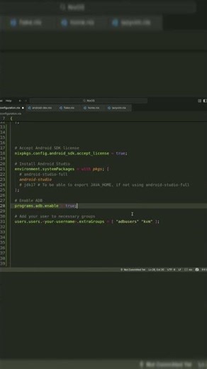 Android Studio Configuration #nixos