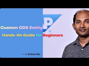 CDS Custom Entity with Hands-On for Beginners