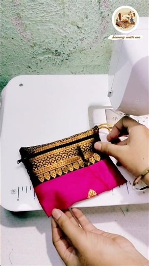 easy purse sewing tutorial 🪡👀🥺👜💞 #youtubeshorts #shortvideo #viral
