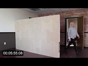 Build an office partition in 5 minutes?