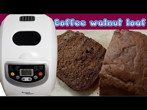 Bread maker delicious walnuts and raisins coffee bread ( Bread machine recipe ) Russell Taylors BM