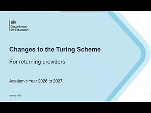 Changes to the Turing Scheme for 2026-27