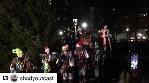 The Greater Overbrook Stringband last night at the Rittenhouse Square tree lighting ceremony! ☃️🌲 | Philadelphia String Band Assn.