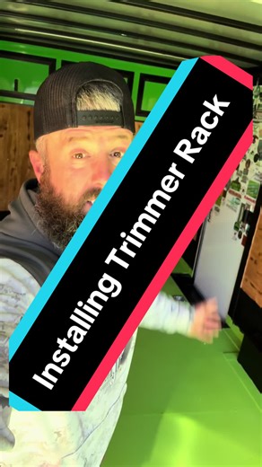 Installing Trimmer Rack for Lawn Care Trailer