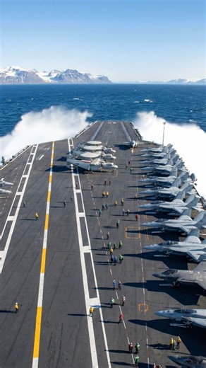 The silent giant in the ice. USS Gerald R. Ford (CVN-78) cruising through the deep north. The scale of the mountains in the back makes this 1,100-foot carrier look like a toy. Absolute engineering perfection in the wild. 🇺🇸 . . #military #usa #defense #warship #maritime #usnavy #navalaviation #coldweather #nature | Military Addict