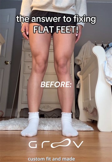 who knew the solution could be so quick & easy?! Groov custom insoles, your arches will thank you later ;) Shop today at Groov.me!