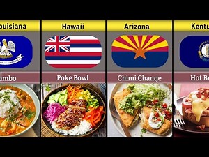 50 States, 50 Iconic American Foods 🍔🇺🇸 | A Tasty Tour Across the USA