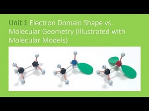 Electron Domain Shape vs. Molecular Geometry (Illustrated with Molecular Models)