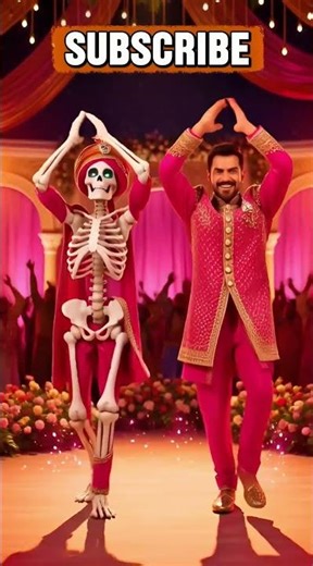 💀💍 Skeleton Wedding Celebration | Funny 3D Animated Love Story 🎉🦴#shorts