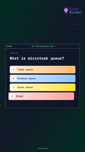 JS Interview Question: What is microtask queue? #coding
