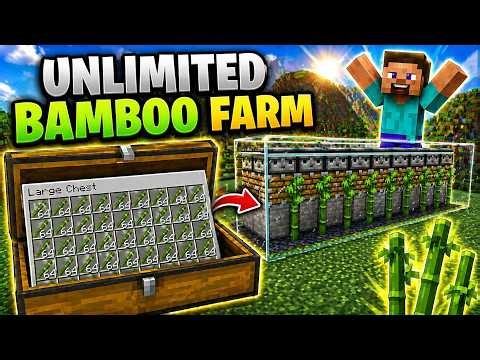 The Best Minecraft Bamboo Farm 1.21+ Easy And Unlimited