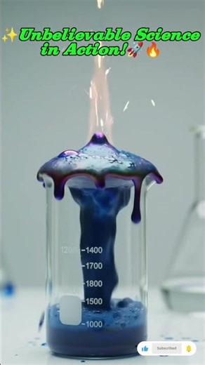 Unbelievable Foam Volcano Experiment | Amazing Science Reaction 🔥#ScienceExperiment #FoamVolcano