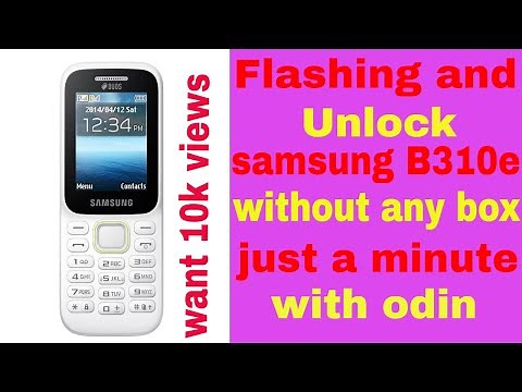 how to flash/unlock samsung b310e without any box||just a minute with odin||live demo
