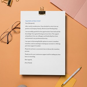10 Retirement Letter Templates – Editable Professional Word Format for Resignation & Farewell - Etsy Canada