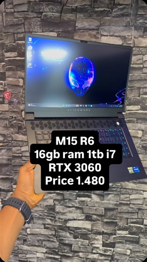NOCENT TECH STORE on Instagram: "Alienware m15 r6 Specs 11th gen Intel core i7 11800H 8 cores CPUs with 16 threads logical processors max boost to 4.60Hz 16GB RAM DDR4 3200MT/s 1TB SSD NVIDIA RTX 3060 6GB dedicated graphics Full HD display running @ 165Hz screen refresh rate RGB keyboard light Price 1.480 days limited warranty DMs, calls, or WhatsApp messages are welcome for inquiries. To place an order, please dial 📞📞 (08139938727). Our Lagos office address is: 📍 (8 Pepple Street, Computer V
