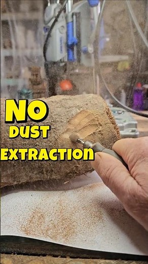 Dremel carving Dust Extractor #dremelcarving #dremel #dustextraction