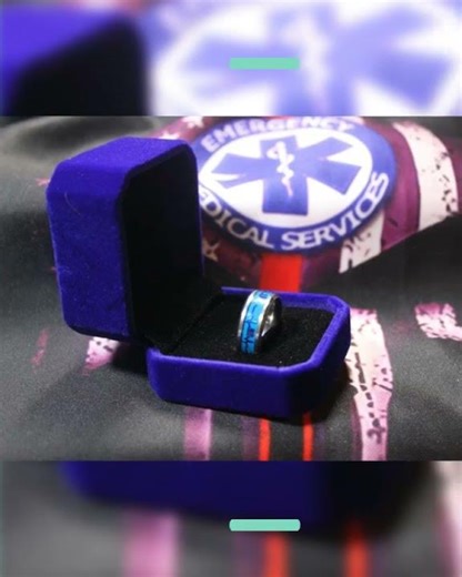 EKG Rhythm Tracing Ring Band Glowing Great Medical Gift