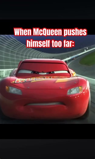 When McQueen Pushes Himself Too Far… #pixarcars #shorts #shortvideo