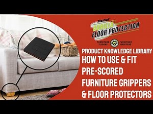 How to use Slipstick CB140 Gorilla Floor Protectors & Furniture Grippers Pre-Scored Cut To Size