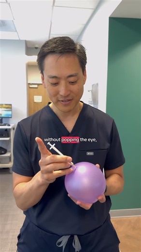 Harvard Eye Associates on Instagram: "Intraocular injections can sound intimidating but they are actually nothing to be scared about. It is done in the office with topical anesthesia and done in a second. It provides a non-surgical, vision-saving medicine for numerous potentially blinding conditions. And no, eyes cannot “pop” like a water balloon can. This video is intended to demonstrate how tiny the needle is and precise the procedure is! #ophthalmology #surgeon #funny"
