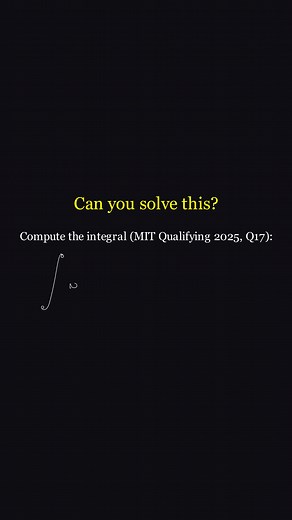 🔥 Day 133 — 2025 MIT Integration Bee (Qualifying) Q17 Evaluate: ∫ sin(x) * sinh(x) dx Wild mix of circular and hyperbolic functions. The fastest path is a classic double “integration by parts” loop: set up I = ∫ sin(x) sinh(x) dx, integrate by parts twice, and watch I appear on both sides so you can solve for it. 👉 Hints • First parts: u = sin x, dv = sinh x dx. • Second parts (on the new integral): u = cos x, dv = cosh x dx. • You’ll end with 2I = (sin x) cosh x − (cos x) sinh x. Would you ca