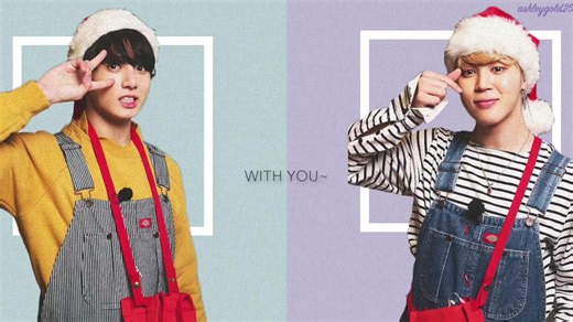防弹果果和鸡米的圣诞节~~BTS Jimin & Jungkook - 'Christmas Day' [Han-Rom-Eng lyrics]