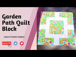 Garden Path Quilt Block/DIY Quilt Block/Quilt Block Idea