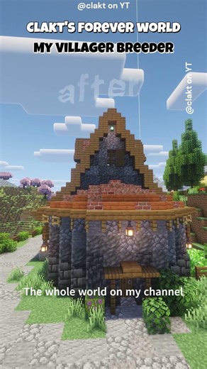 Before & After: Villager Breeder #minecraftshorts #minecraftvillager #minecraftfarmtutorial