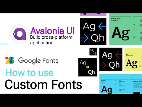 Avalonia Tutorial: How to use Custom Fonts in Avalonia | Google Fonts | Cross Platform