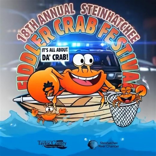 🦀Crab Festival Weekend is HERE!🦀 The 18th Annual Steinhatchee Fiddler Crab Festival is happening February 13–15, and we’re ready for an amazing weekend in Steinhatchee! 🚨 Friendly Transportation & Safety Reminder 🚨 This is just a heads-up so everyone goes home with great memories — not a ticket 😉 • No untagged ATVs in or around the festival area • All ATVs must be registered and have a valid tag • Golf carts are NOT permitted in the festival grounds The Florida Highway Patrol wanted us to r