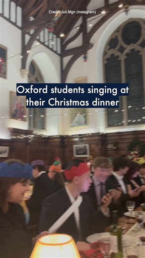 The University of Oxford on Instagram: "Students having a ball at @univcollegeoxford's Christmas dinner 🎄🍽️ 🎬 | @juli.mgn #oxforduniversity #12daysofchristmas #oxfordstudents"