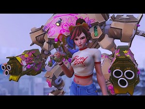 NEW Cardboard D.Va Skin Showcase | Overwatch 2