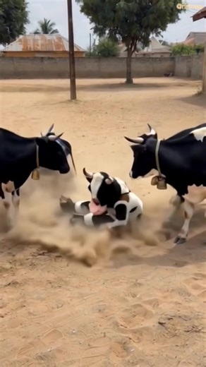 Cows aren’t playing with her | cows