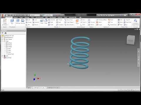 Autodesk Inventor 2014 Tutorial | Creating Coils